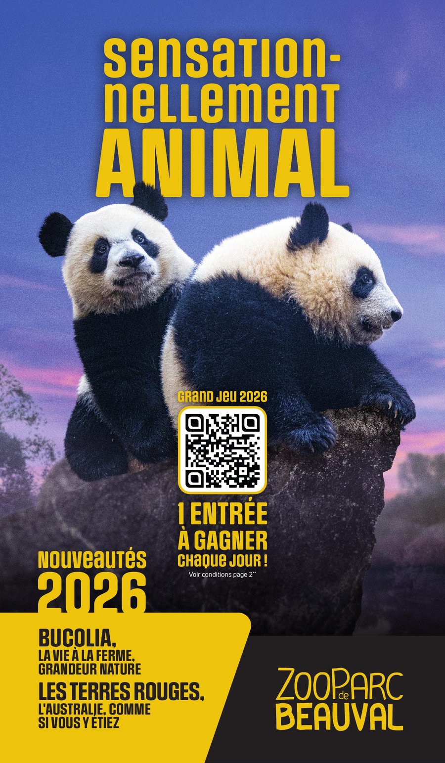 Brochure ZooParc de Beauval 2026 — Sensationnellement animal